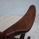 1960s, Danish rocking chair by Frank Reenskaug, model 182, sheepskin.