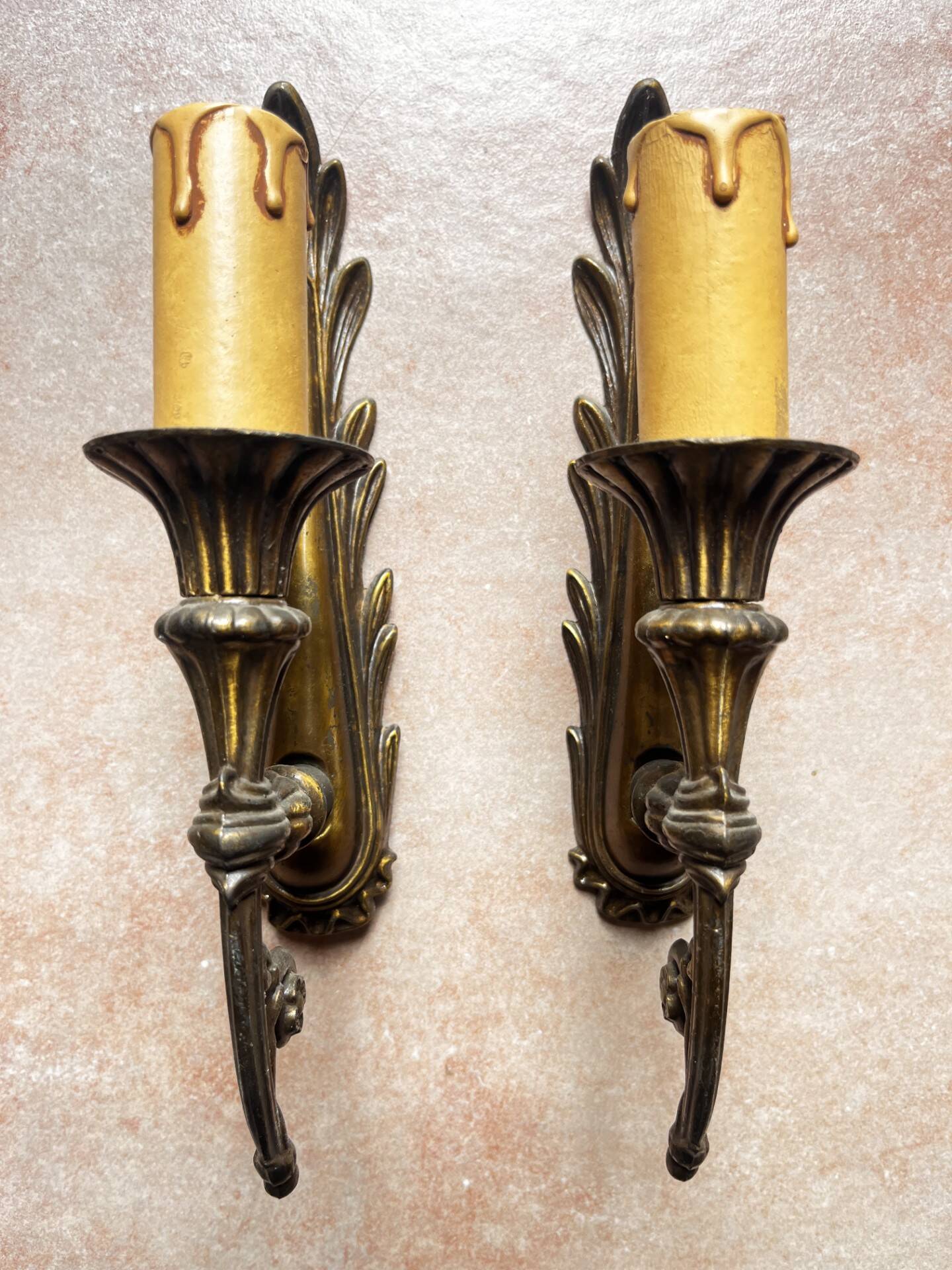 Pair of antique wall sconces