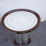 Mosaic mirrored glass coffee table Italy 70