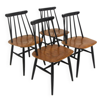 Set de 4 chaises scandinave "Fanett", Ilmari Tapiovaara, Suède, 1960