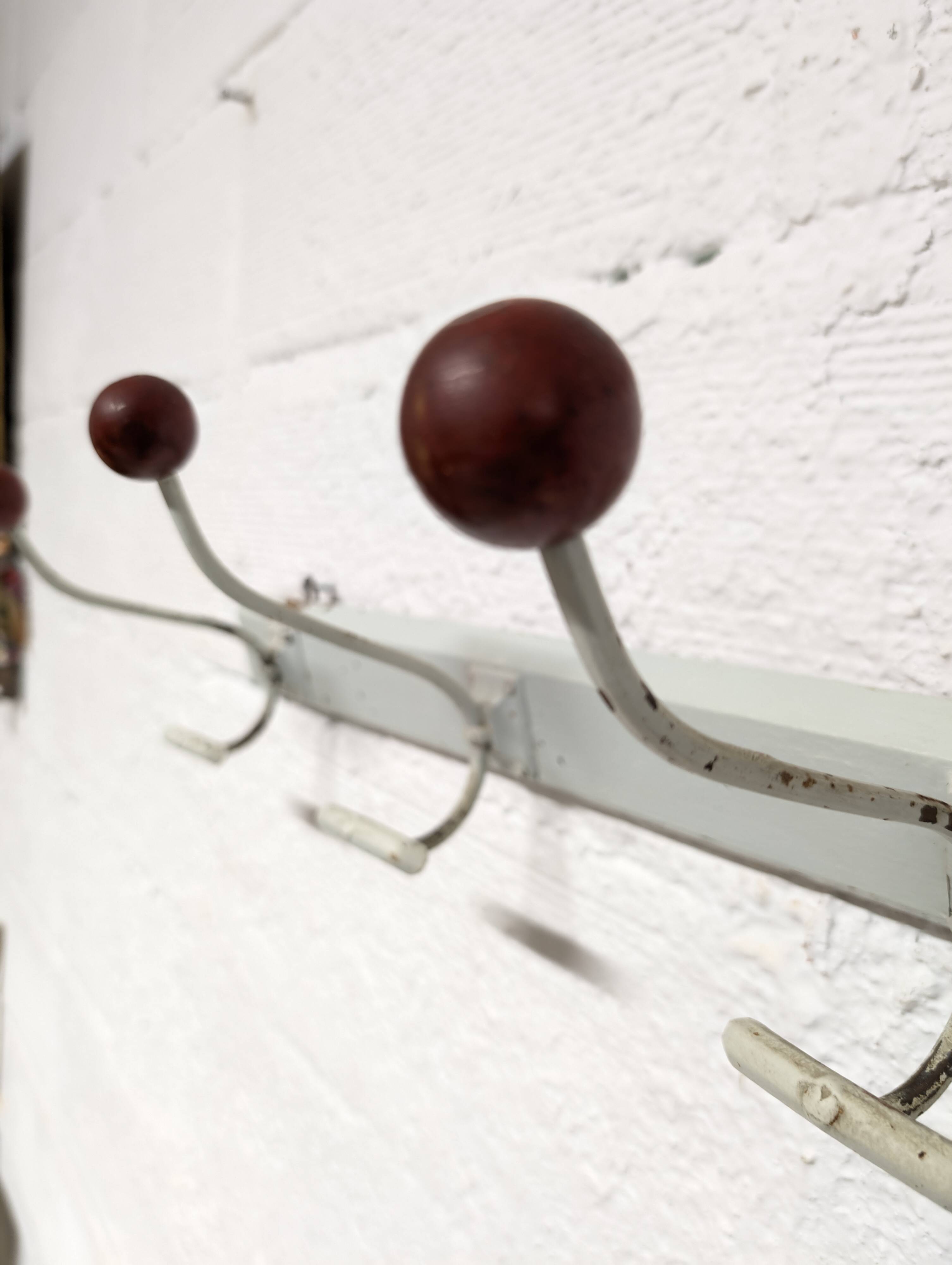 3-hook wall coat rack