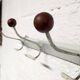 3-hook wall coat rack