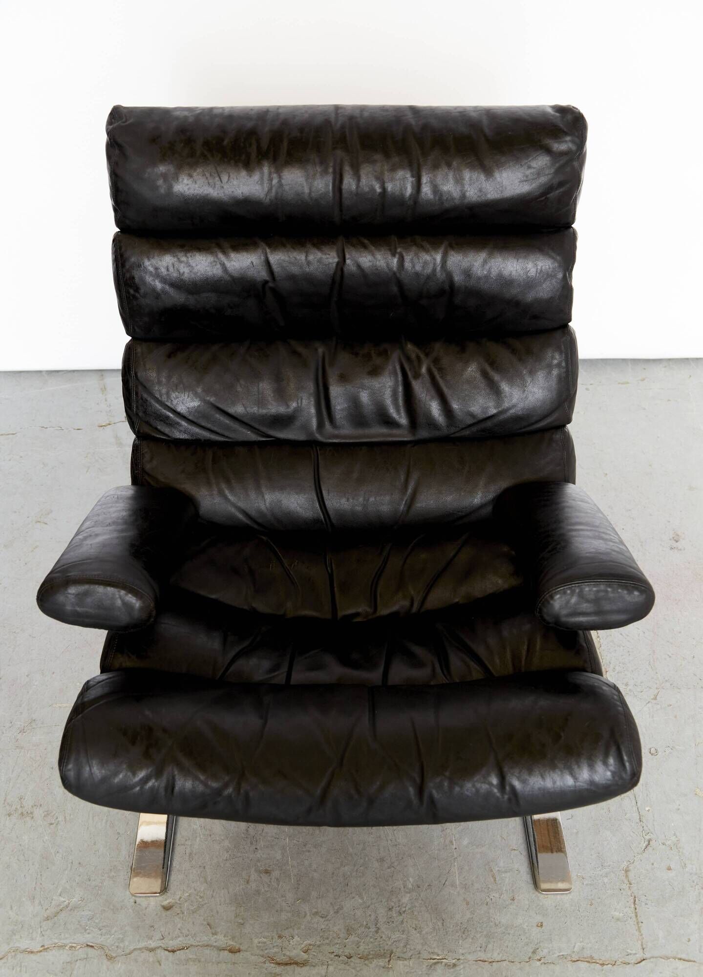 Sinus Armchair with Ottoman by Reinhold Adolf & Hans-Jürgen Schräpfer for Cor