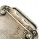 Tray, Art Nouveau, silver-plated brass, white porcelain, Austria, early 20th century