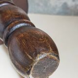 Vintage solid turned wood tripod stool