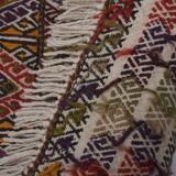 Vintage Turkish Oushak Rug Handwoven 141x356 cm