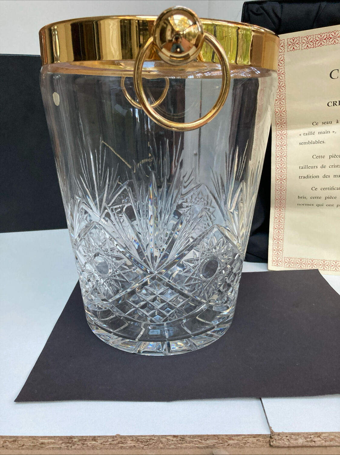 Large crystal cooler from BACCARAT DE VALERY KLEIN, new