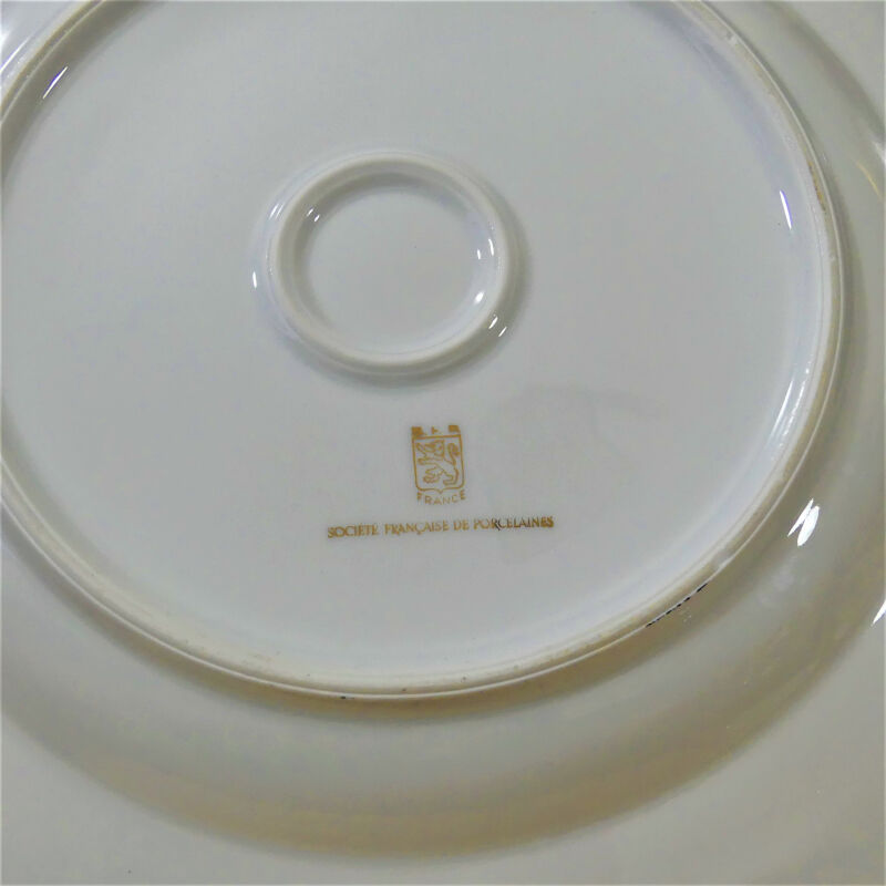 Vintage white and gold table service, antique table service