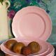Seven ceramic plates of vintage salins