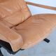 Ingmar Relling leather Siesta lounge chairs, Westnofa 1970s