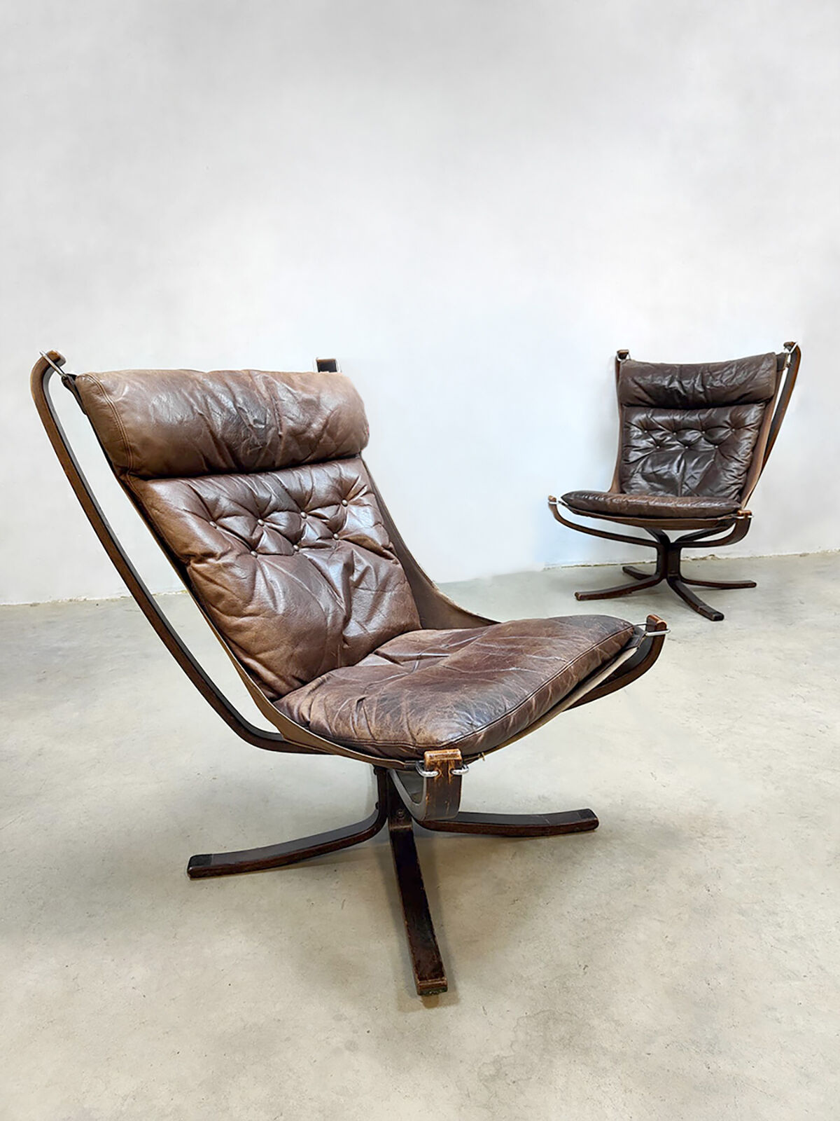 Vintage 'Falcon' easy chairs