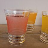 Colored granite glasses 60's