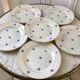 set of 6 dessert plates Digoin Sarreguemines model Floréal 50s-60s