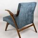 Czech Vintage Grey Chameleon Armchair, 1970s