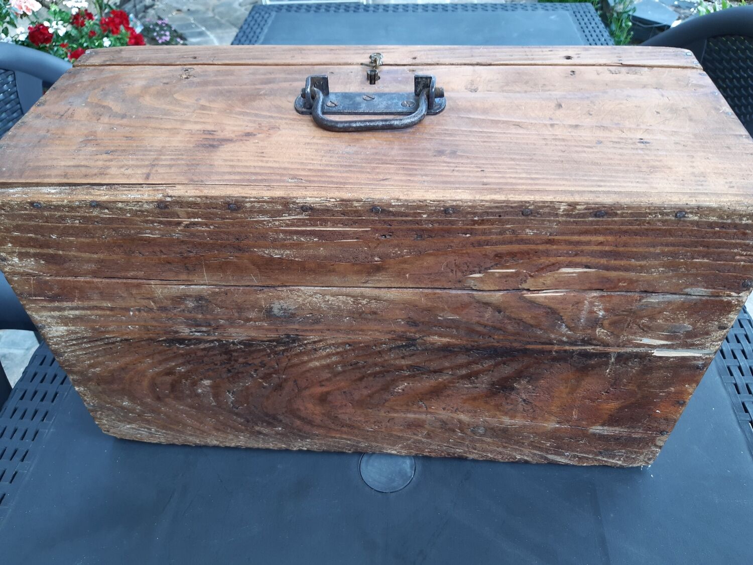 Handmade solid wood chest