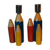 Pair of lamps pencil 70s