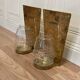 Pair of Scandinavian design candle holders from the 1960s.