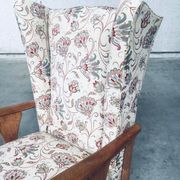 Set of High Wing Back Armchairs, 1900s