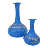 Pair of opaline vases, Baccarat, Napoleon III