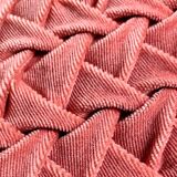 Pleated draped velvet cushion