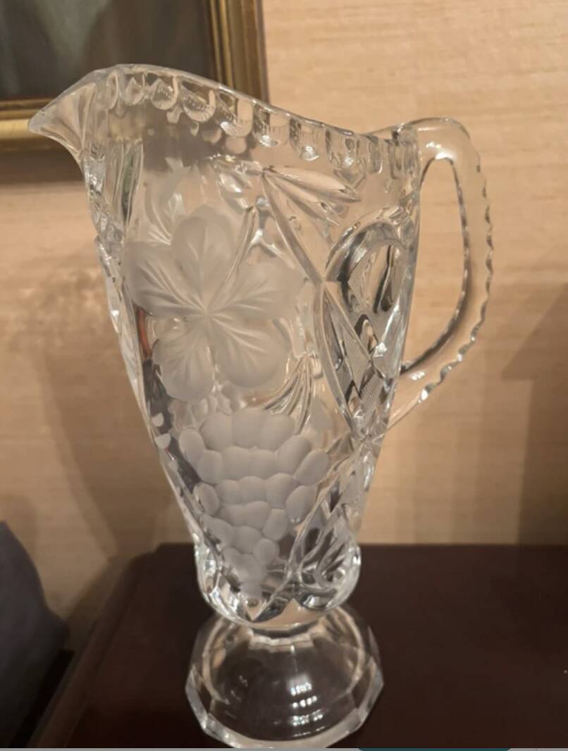 cut crystal carafe 1880-1910