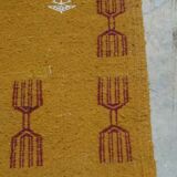 Yellow in 105x65cm wool Kilim rug
