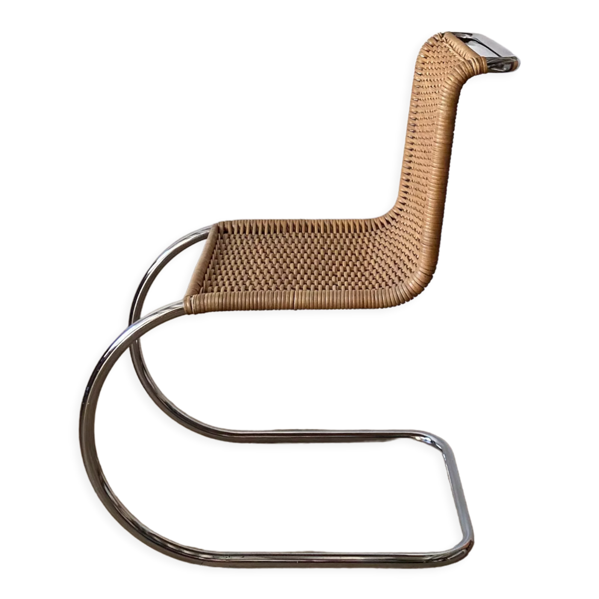 Chair MR10 mies van der Rohe rattan braided