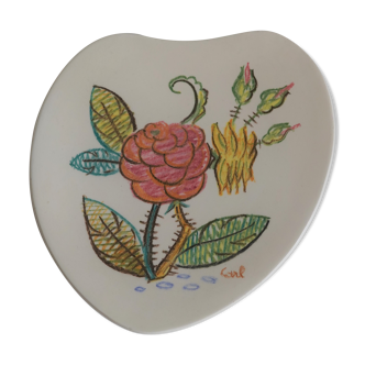 Hand-painted and signed ceramic plate