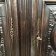 Antique Louis XIII armoire in solid walnut with carved doors