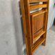 2x vintage wooden folding chairs – beech