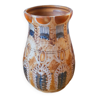 Vase en céramique Jean Claude Courjault 60s