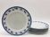 6 “Chriss G. Collection” porcelain dessert plates.
