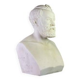 Buste en marbre blanc statuaire signé Cassano