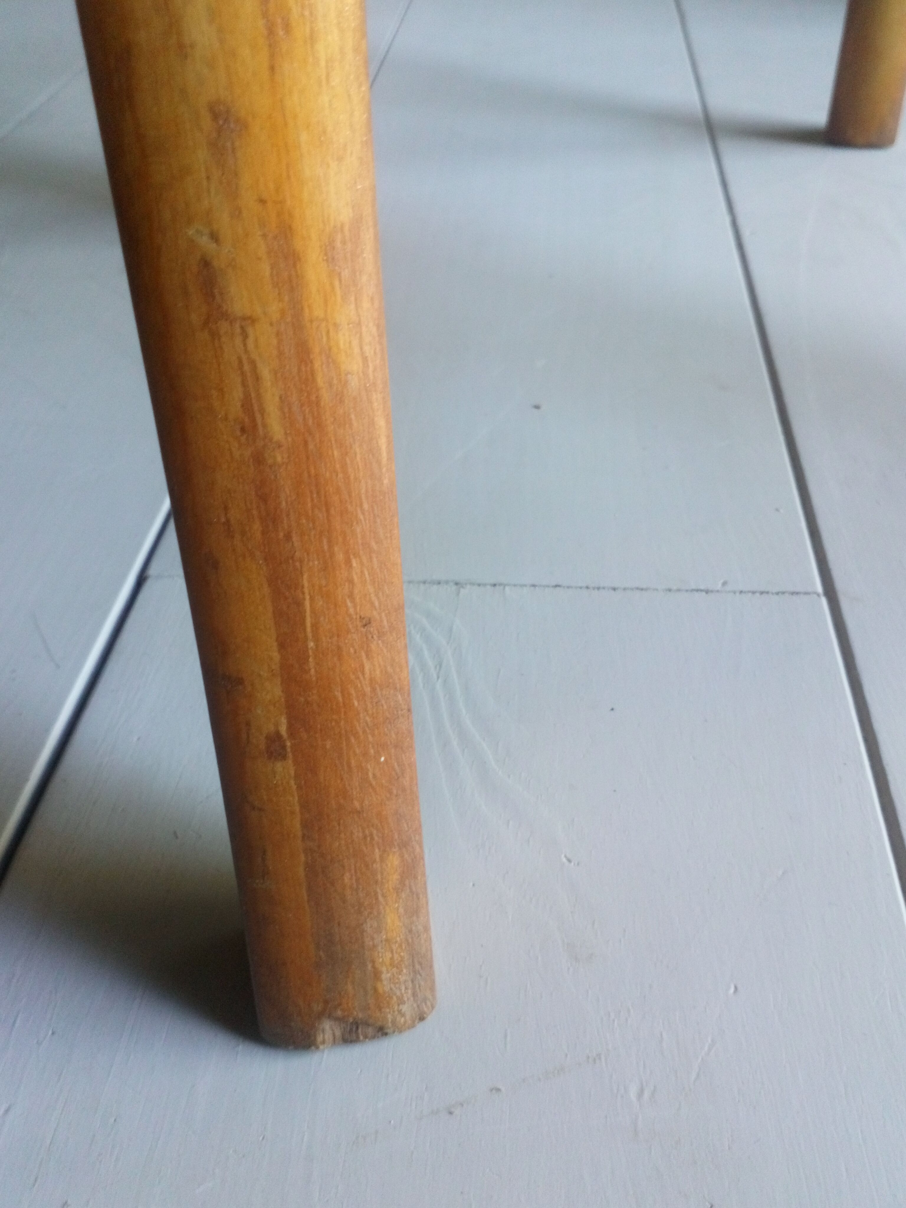 Blond wooden bistot chair from the 50s.