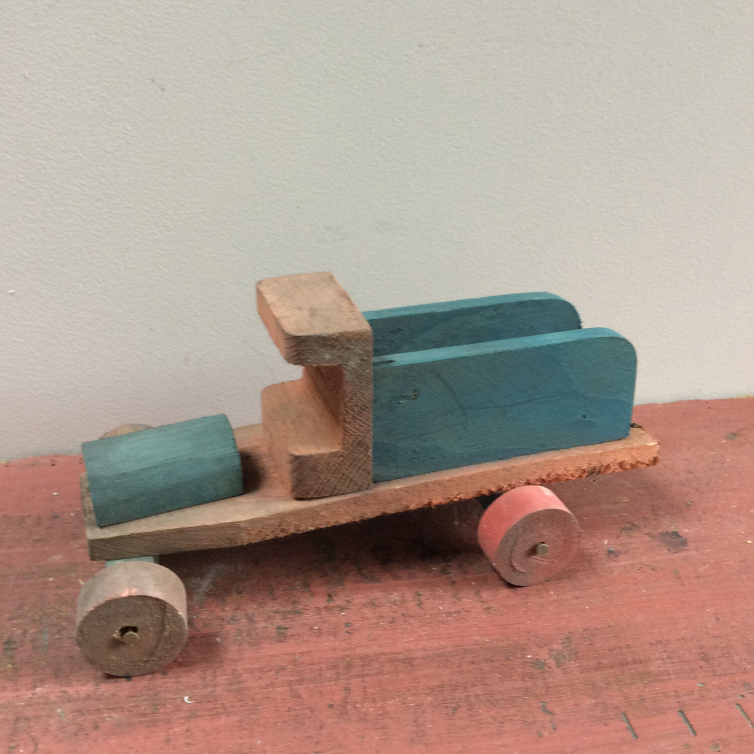 Toy truck blue 50's