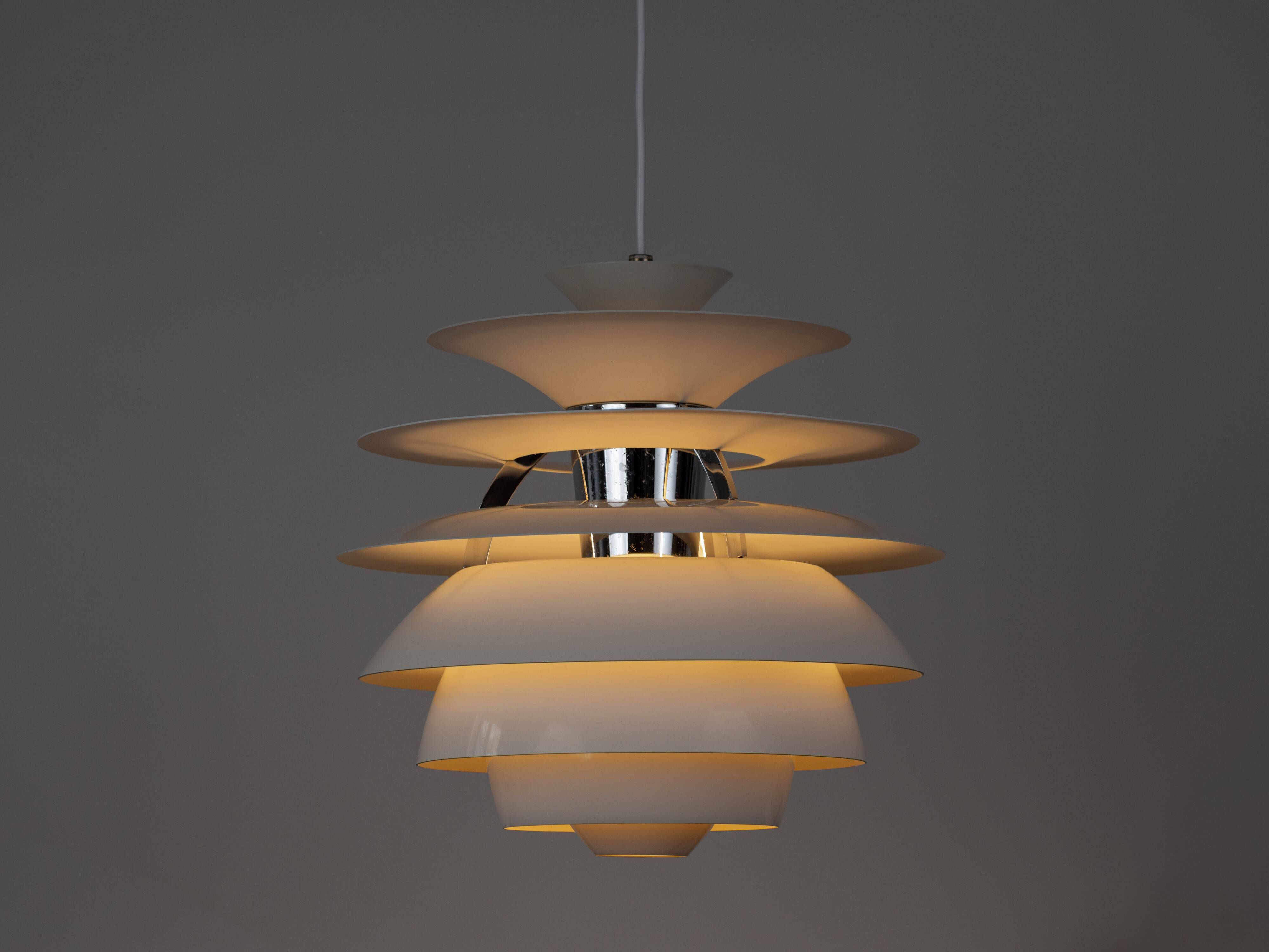 Danish vintage PH Snowball pendant lamp by Poul Henningsen, Louis Poulsen