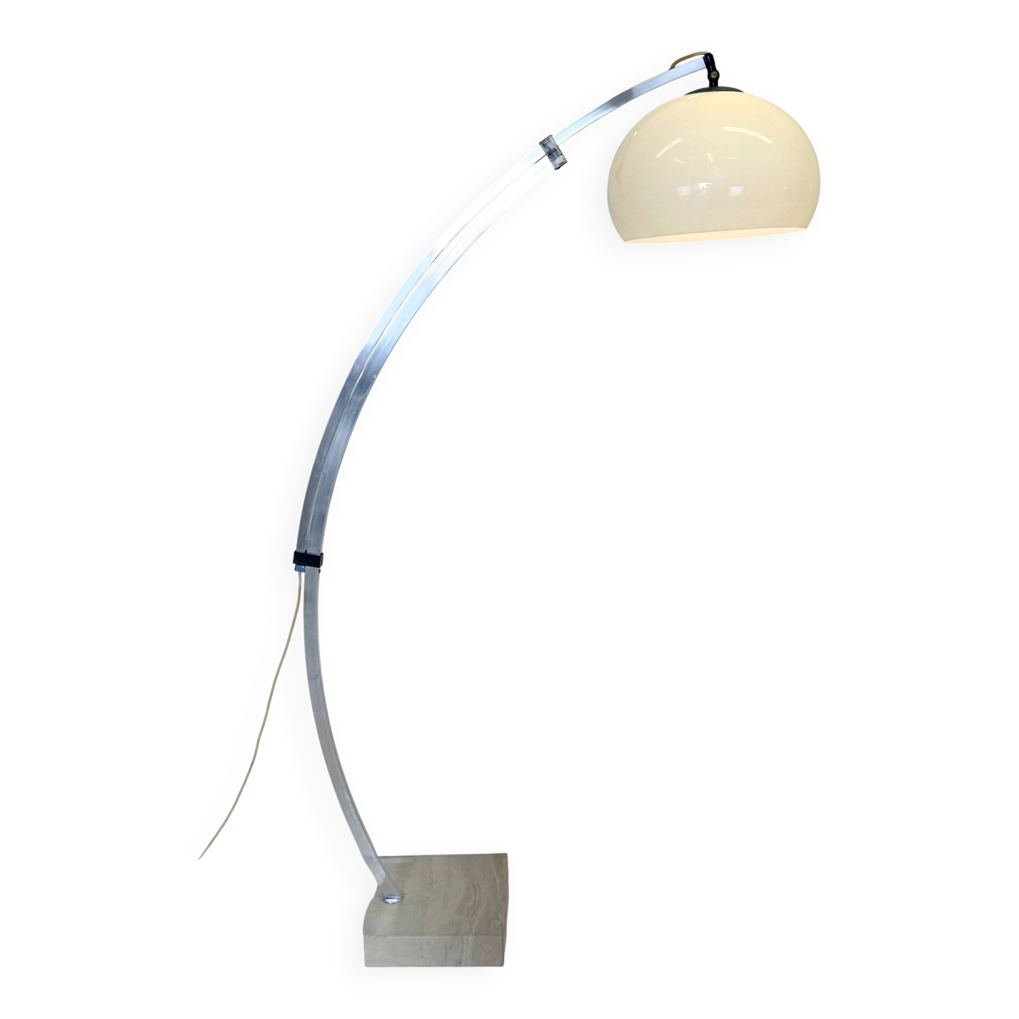 Telescopic "arc" floor lamp — Guzzini, Italy, 1970s