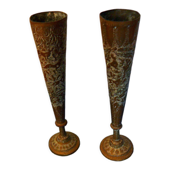 Pair of metal flutes