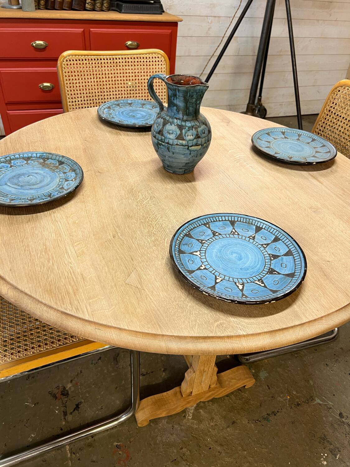 Table de vigneron en chêne