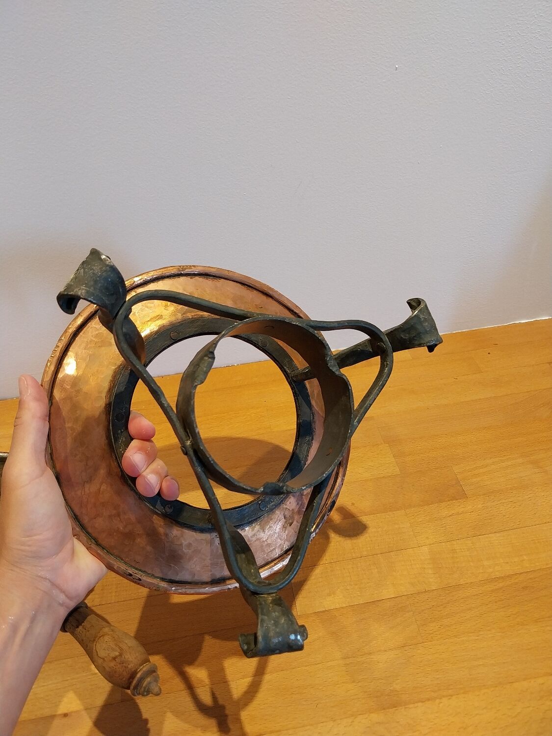 Copper fondue set