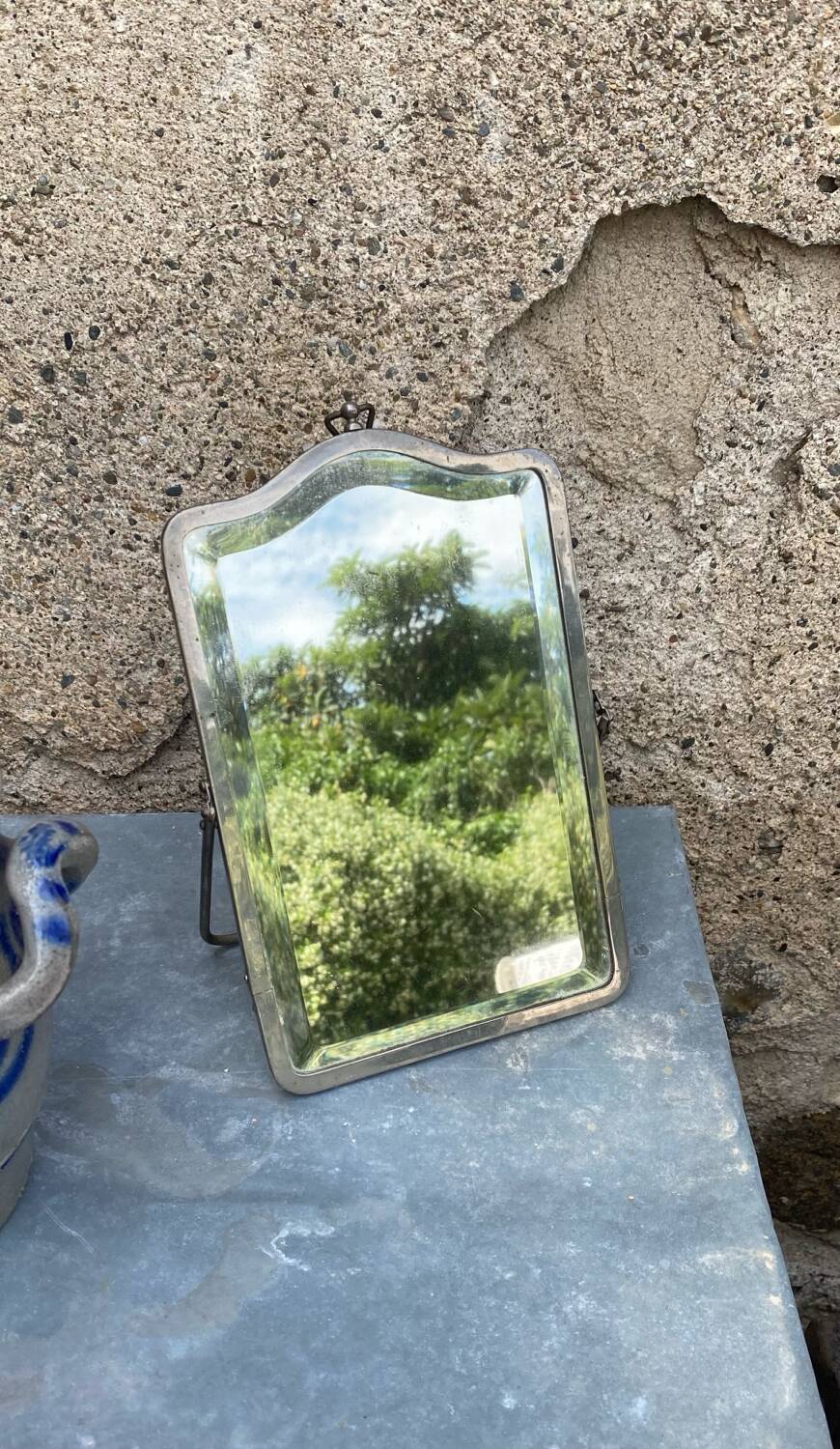 Miroir de barbier biseauté