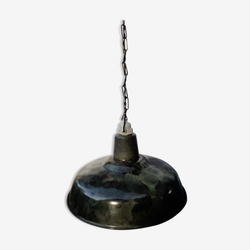 Industrial suspension in black enamel