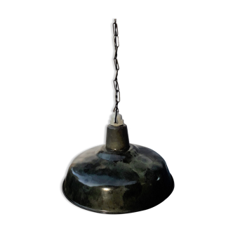 Industrial suspension in black enamel