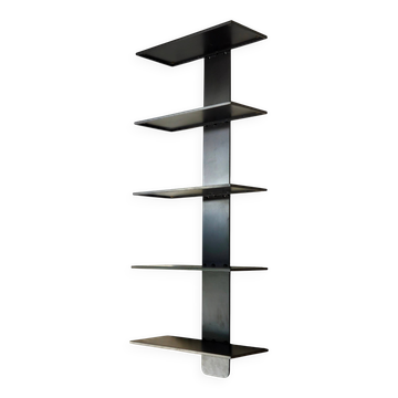 Etagère murale en acier soudé laqué brun - Design épuré / minimaliste