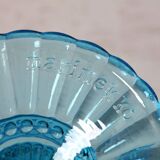 Vintage Iittala Marimekko Aqua Blue Pedestal Bowl - Finnish Design
