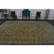 1970s Vintage Persian Handmade Wool Cotton Brown Area Rug 292x392