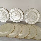 Mother-of-pearl and brass plates