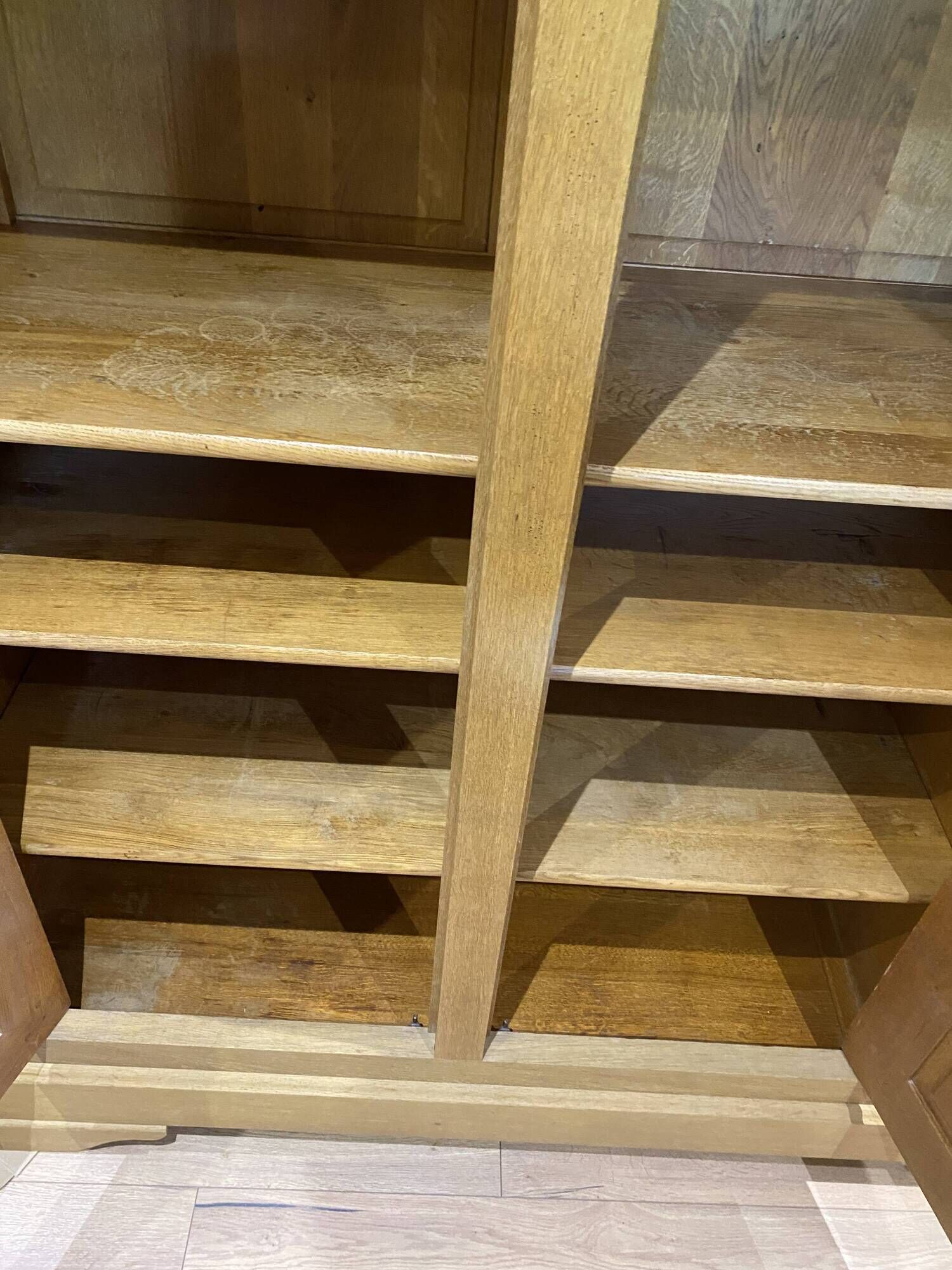 3-door solid oak wardrobe, detachable, sandblasted, wardrobe/lingerie.