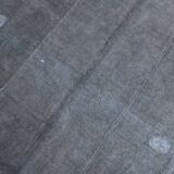Shades of gray & silver vintage kilim rug