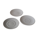 Trio of mismatched white cups